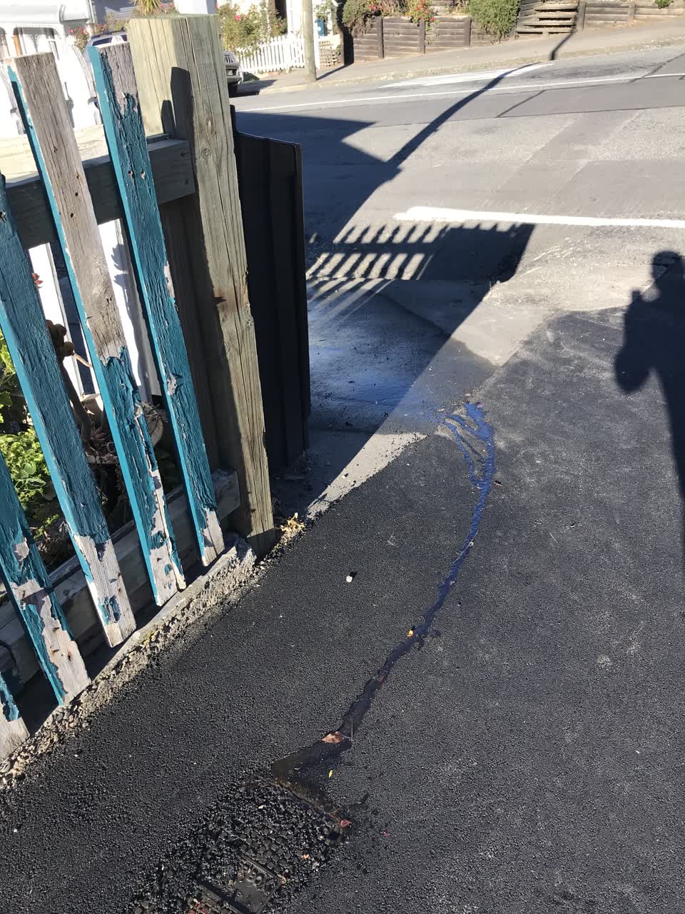 The photograph attached to this water leak report