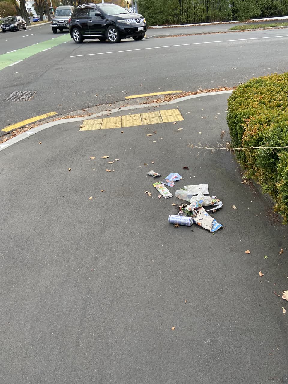 The photograph attached to this rubbish/recycling report