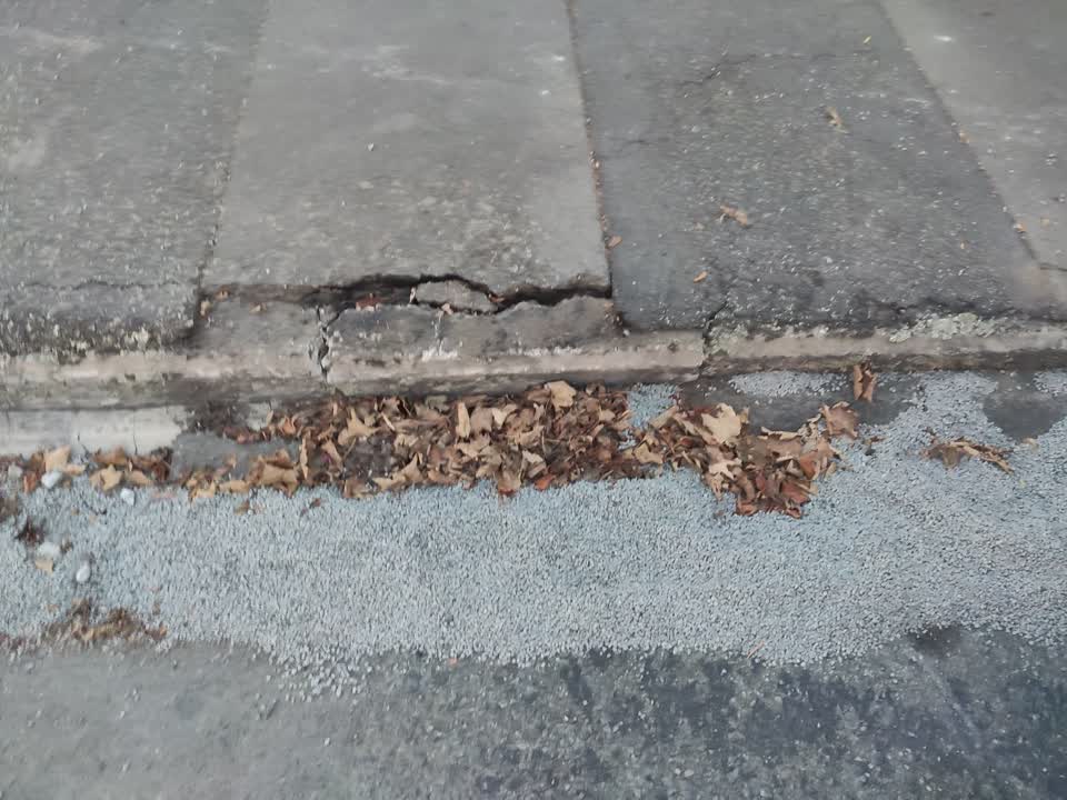 The photograph attached to this roading/streets report