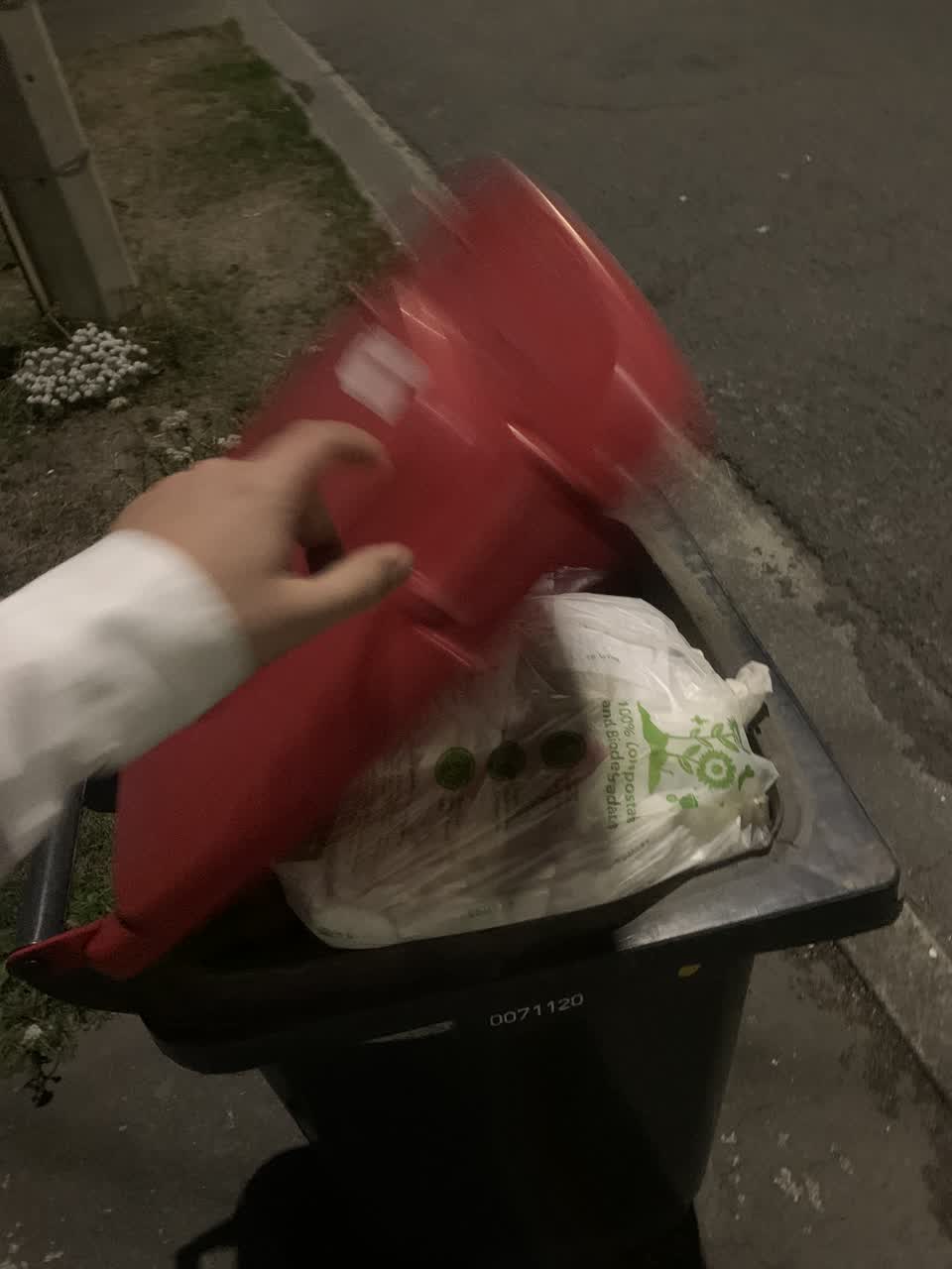 The photograph attached to this rubbish/recycling report