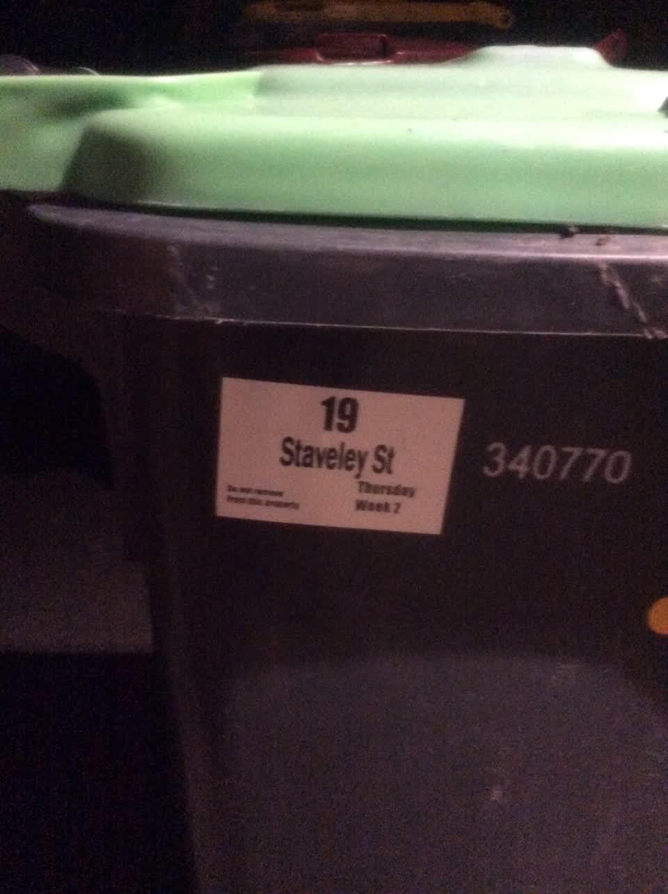 The photograph attached to this rubbish/recycling report