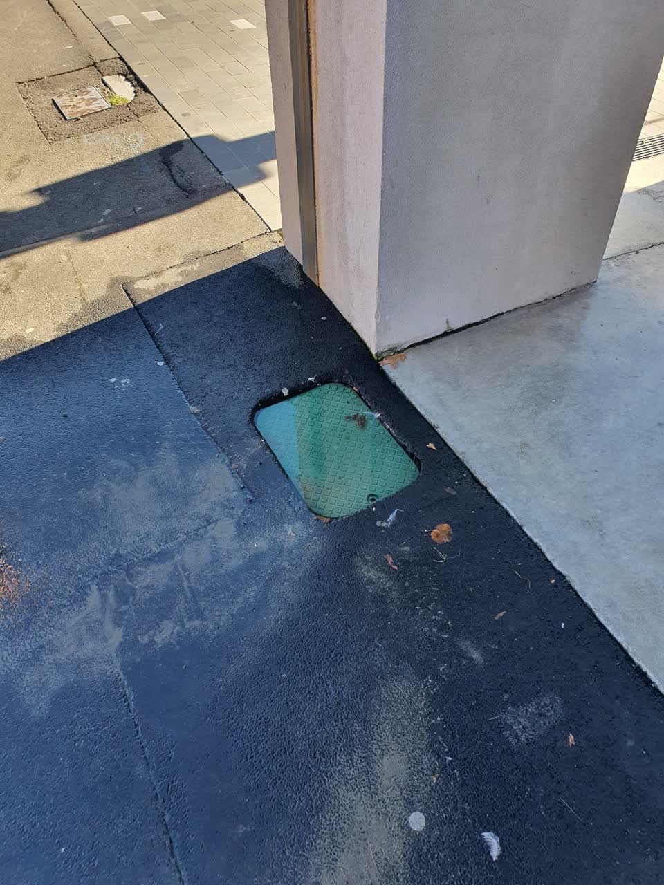 The photograph attached to this water leak report