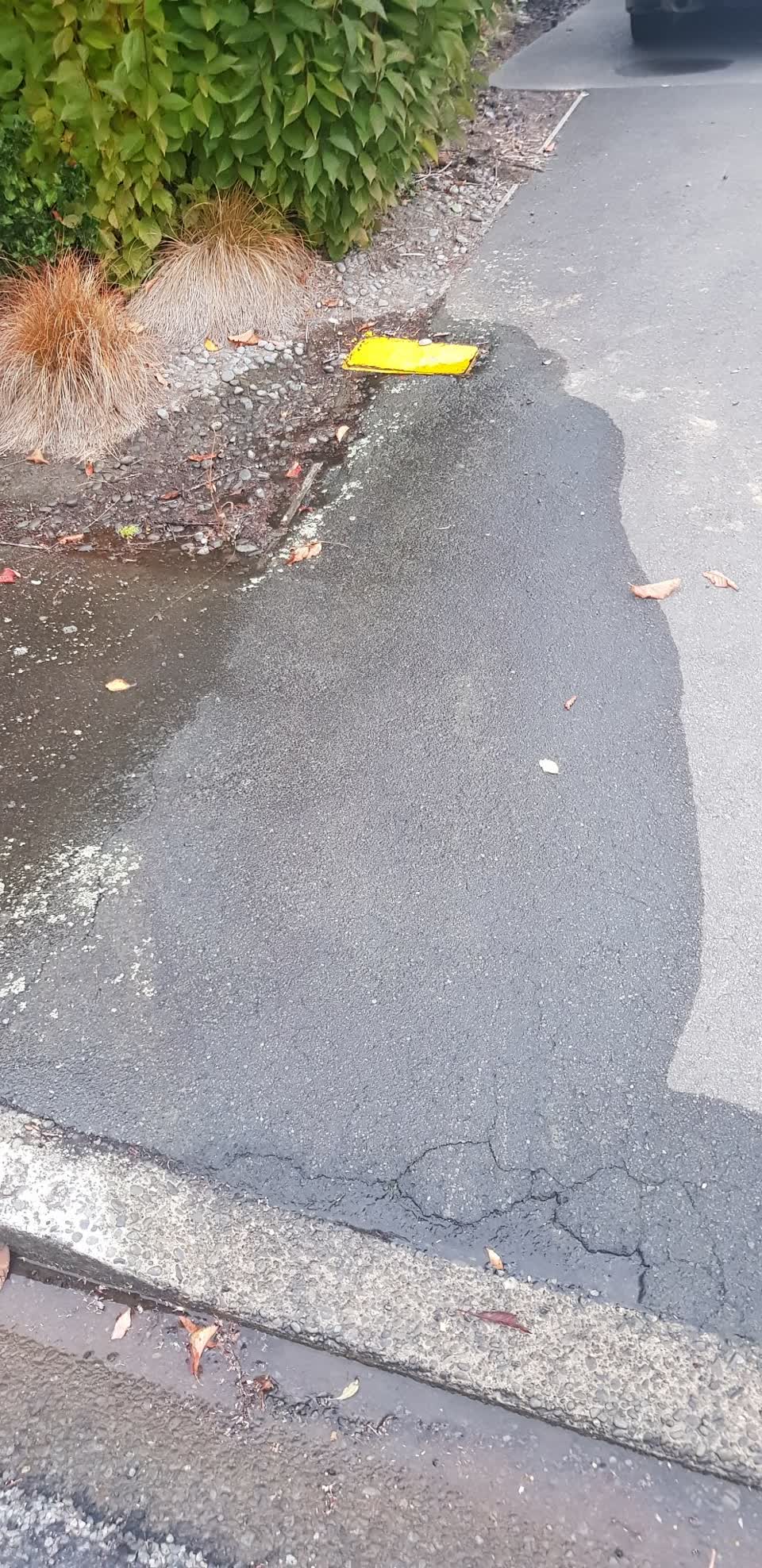 The photograph attached to this flooding report