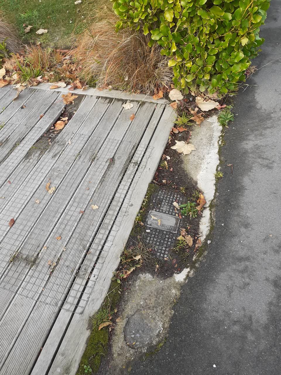 The photograph attached to this water leak report
