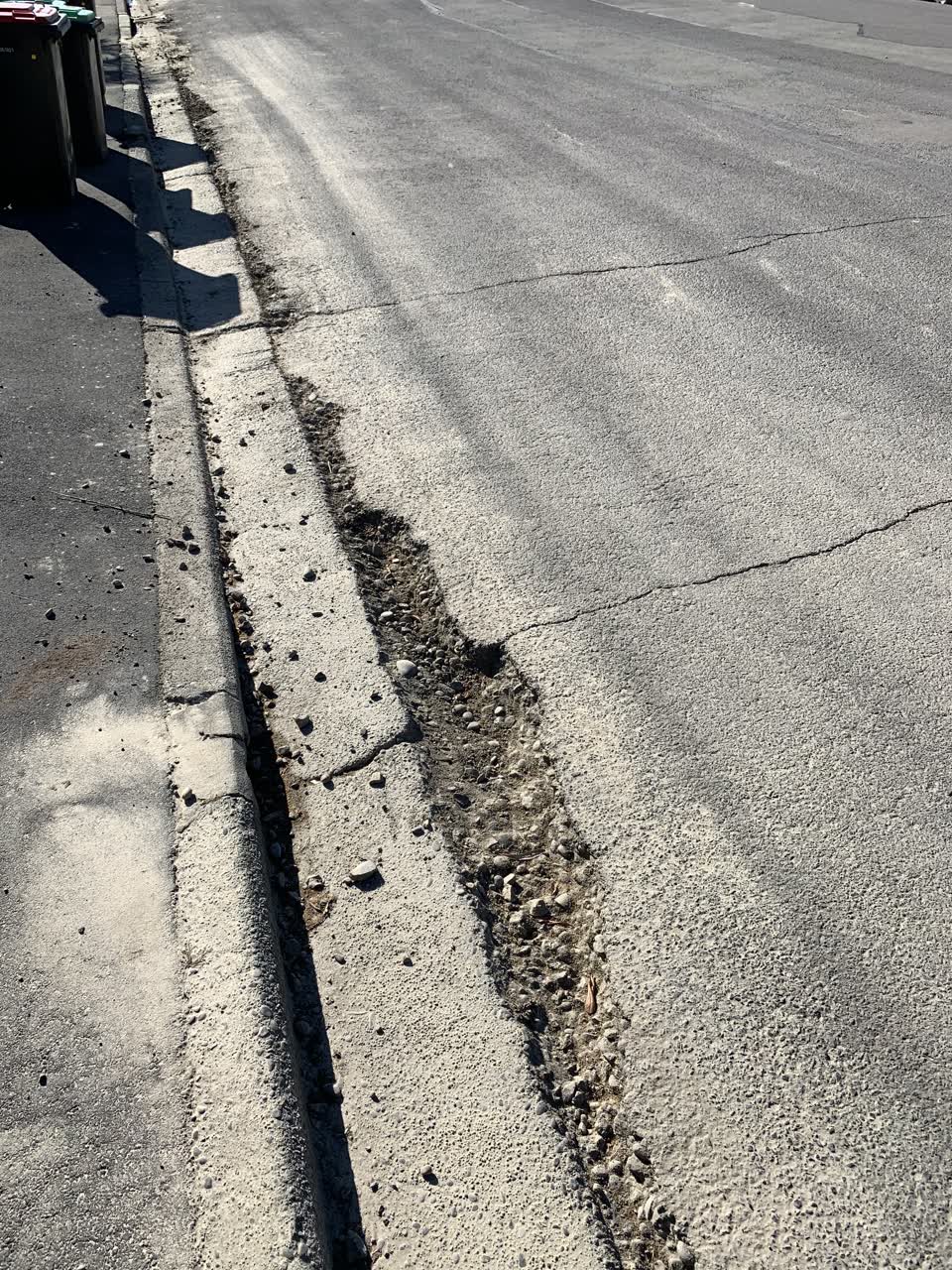 The photograph attached to this roading/streets report