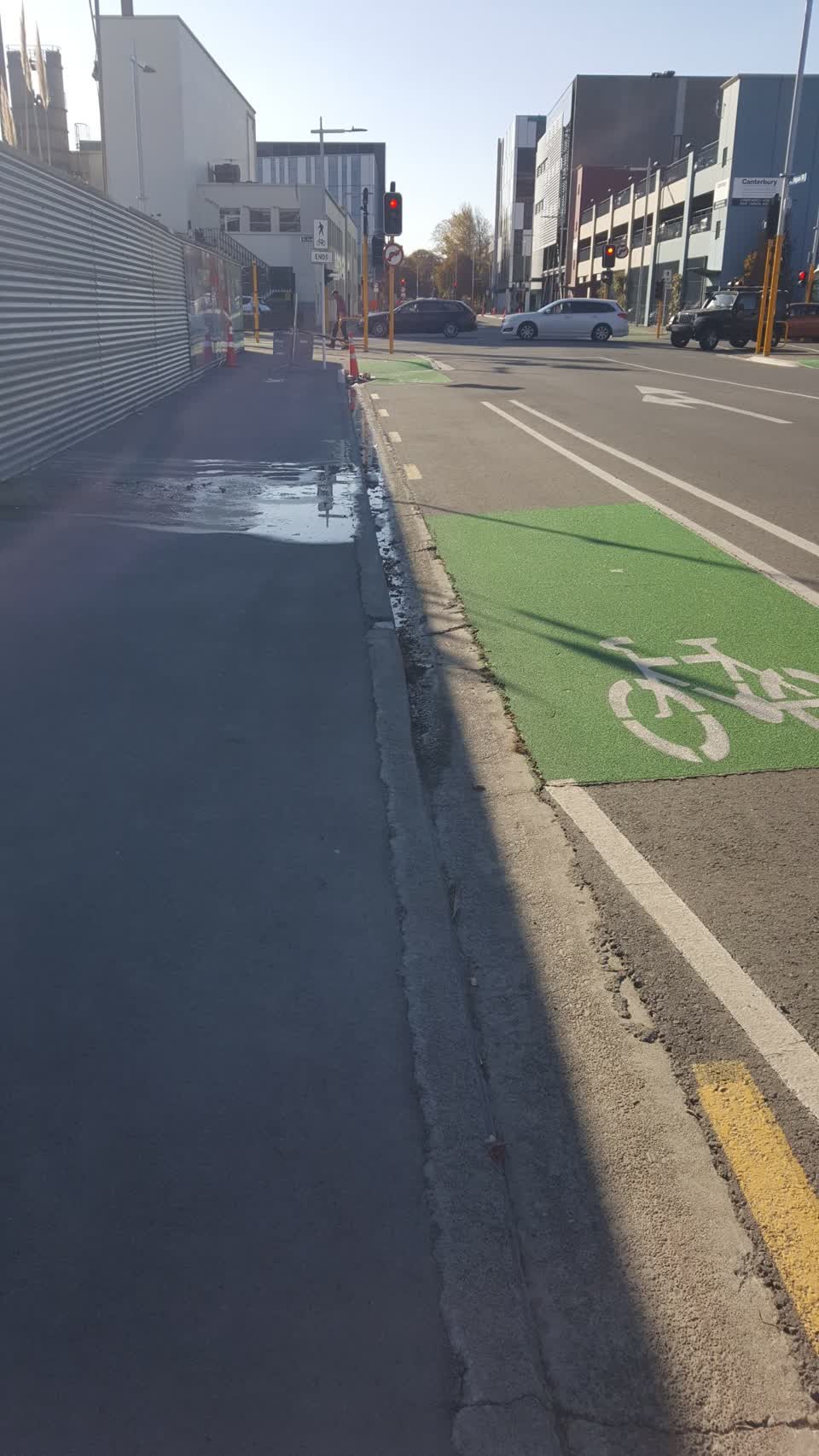 The photograph attached to this water leak report