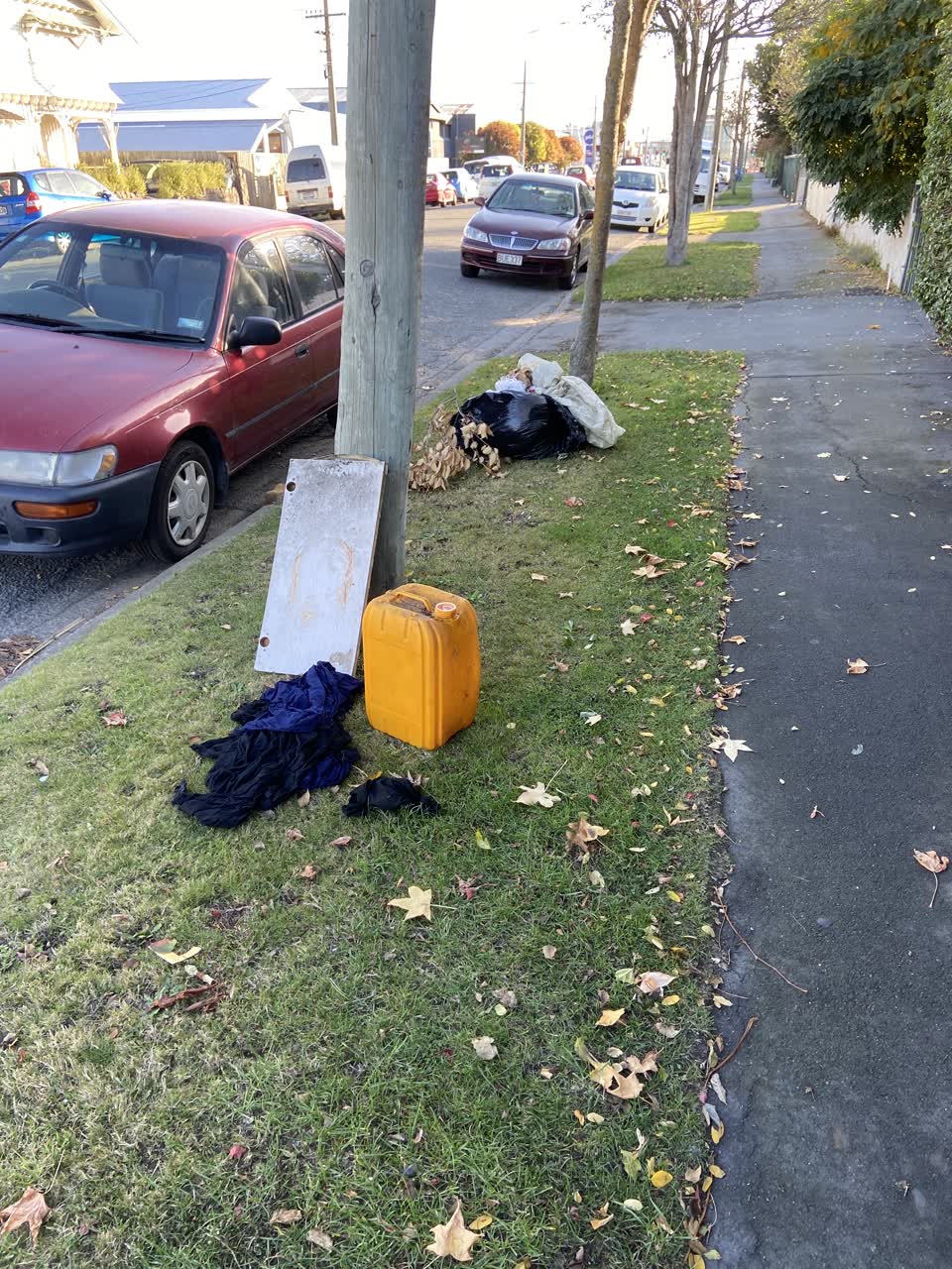 The photograph attached to this rubbish/recycling report