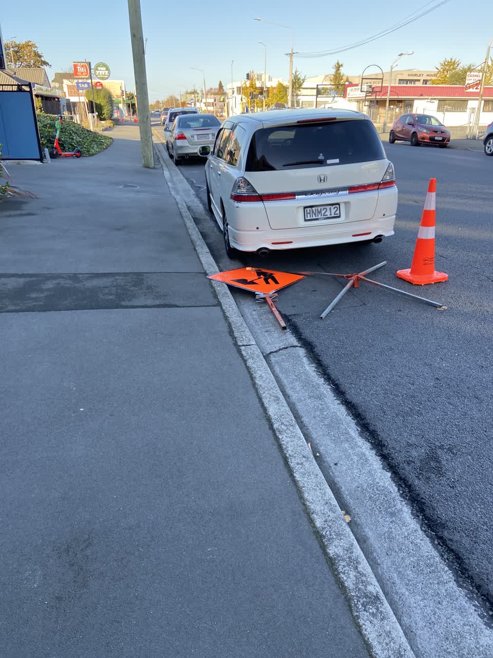 The photograph attached to this roading/streets report
