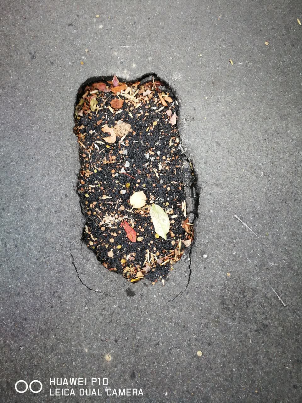 The photograph attached to this roading/streets report