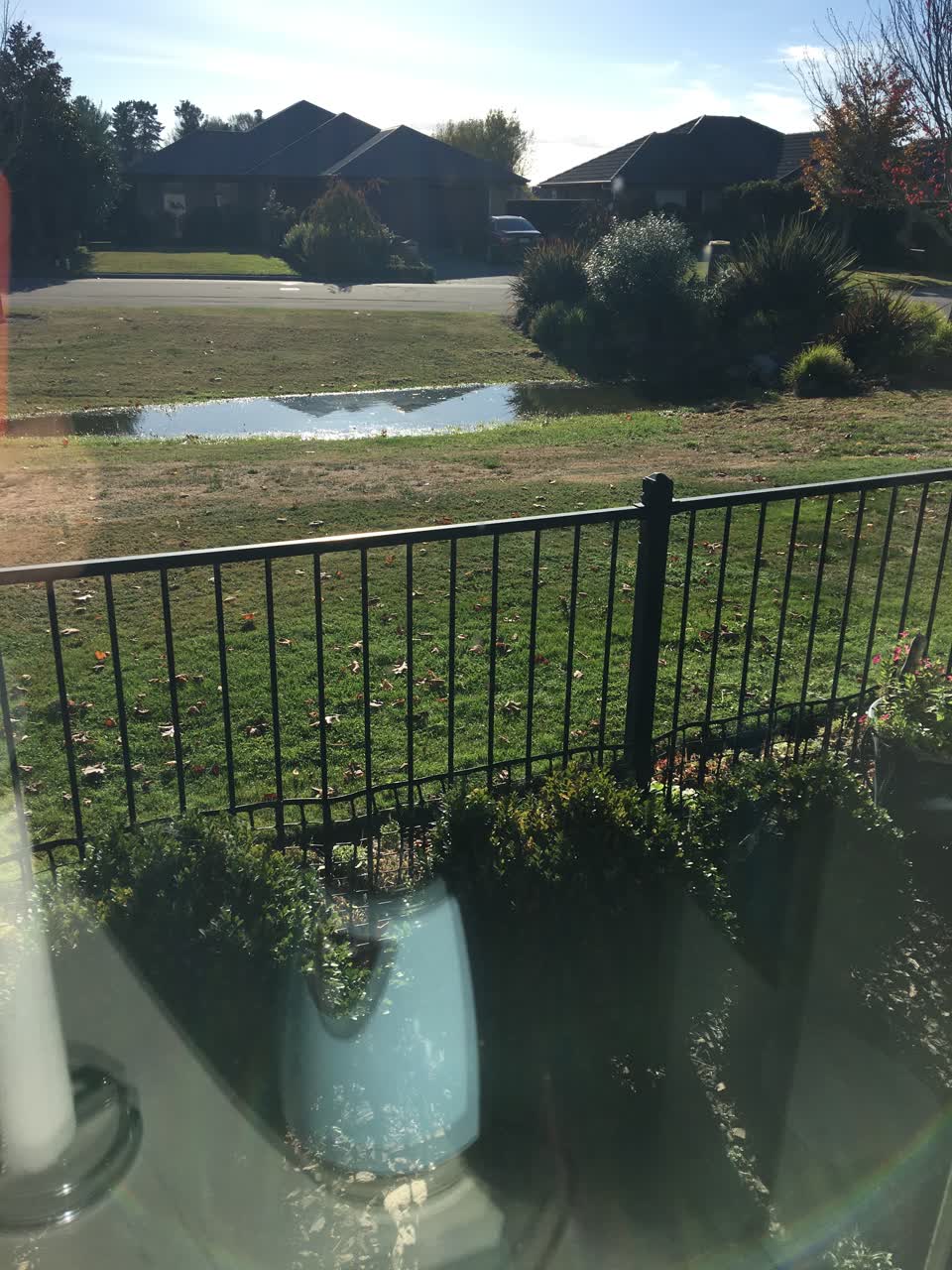 The photograph attached to this flooding report
