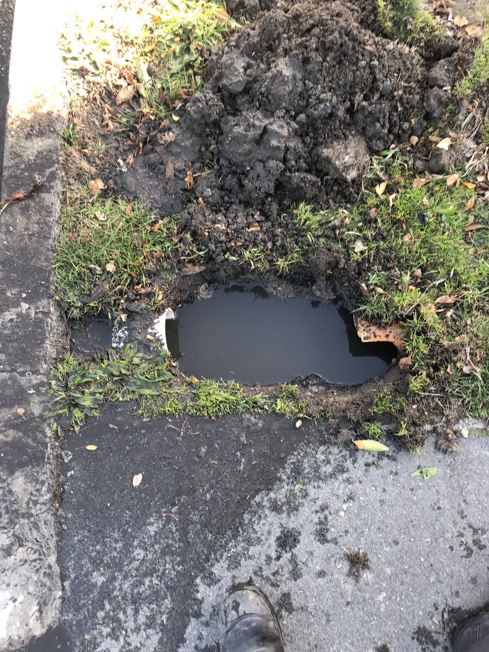 The photograph attached to this wastewater/stormwater report