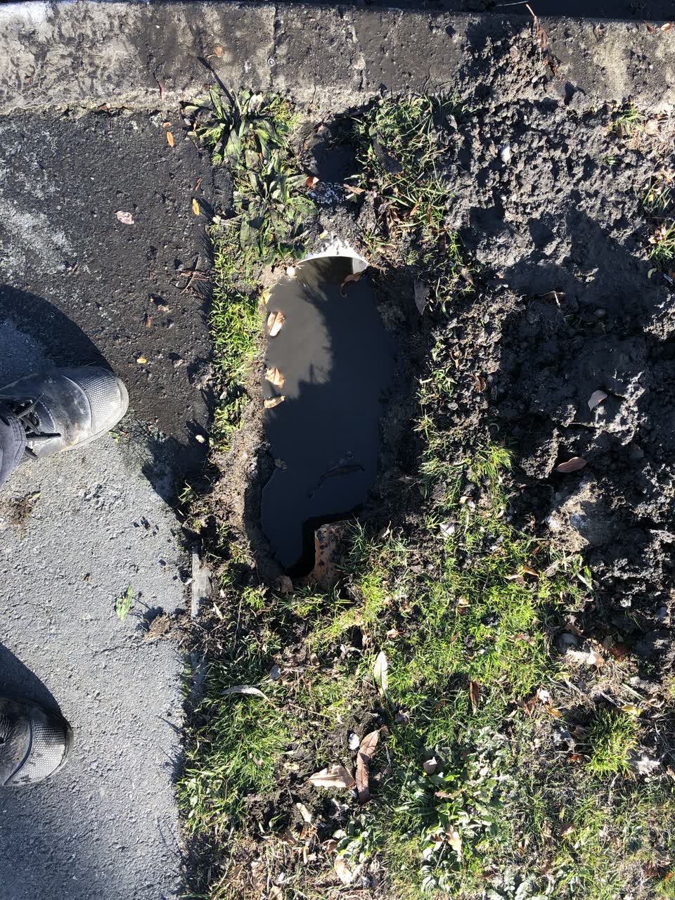 The photograph attached to this wastewater/stormwater report
