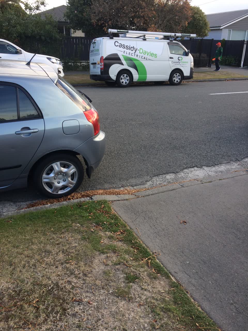 The photograph attached to this roading/streets report