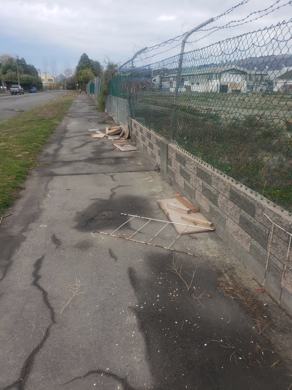 The photograph attached to this rubbish/recycling report