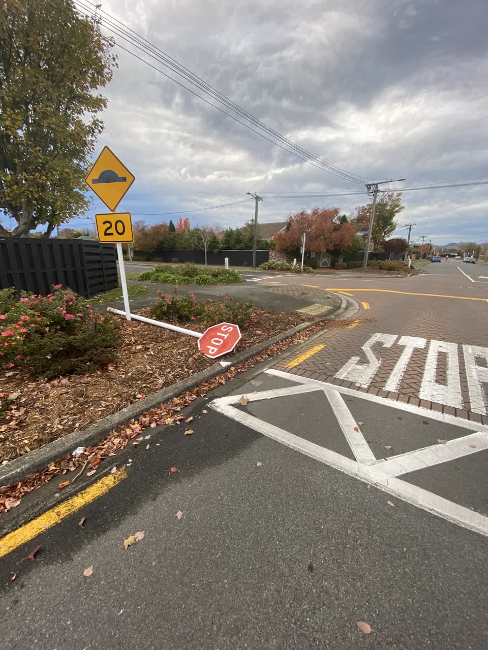 The photograph attached to this roading/streets report