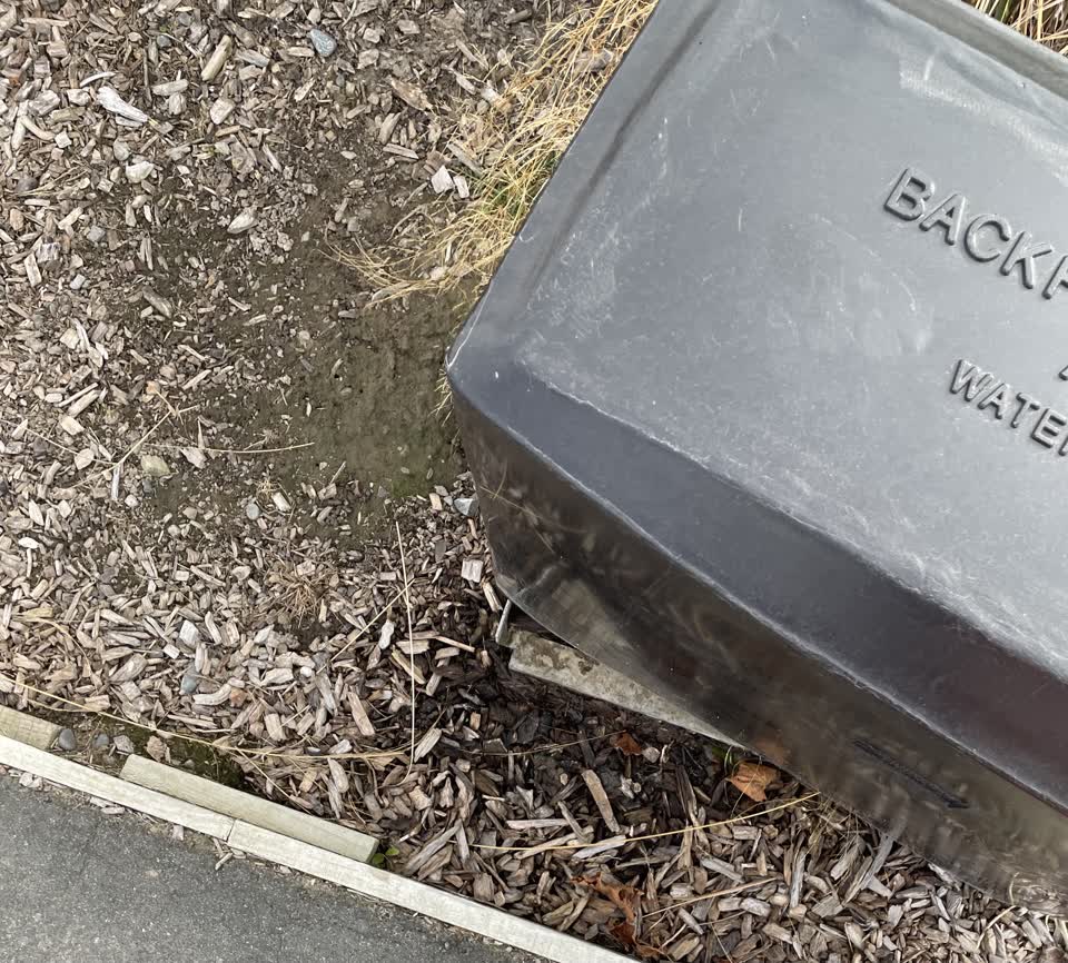 The photograph attached to this water leak report