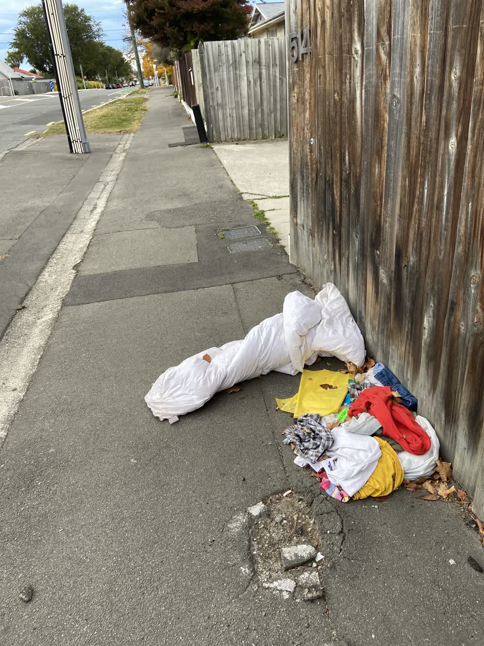 The photograph attached to this rubbish/recycling report