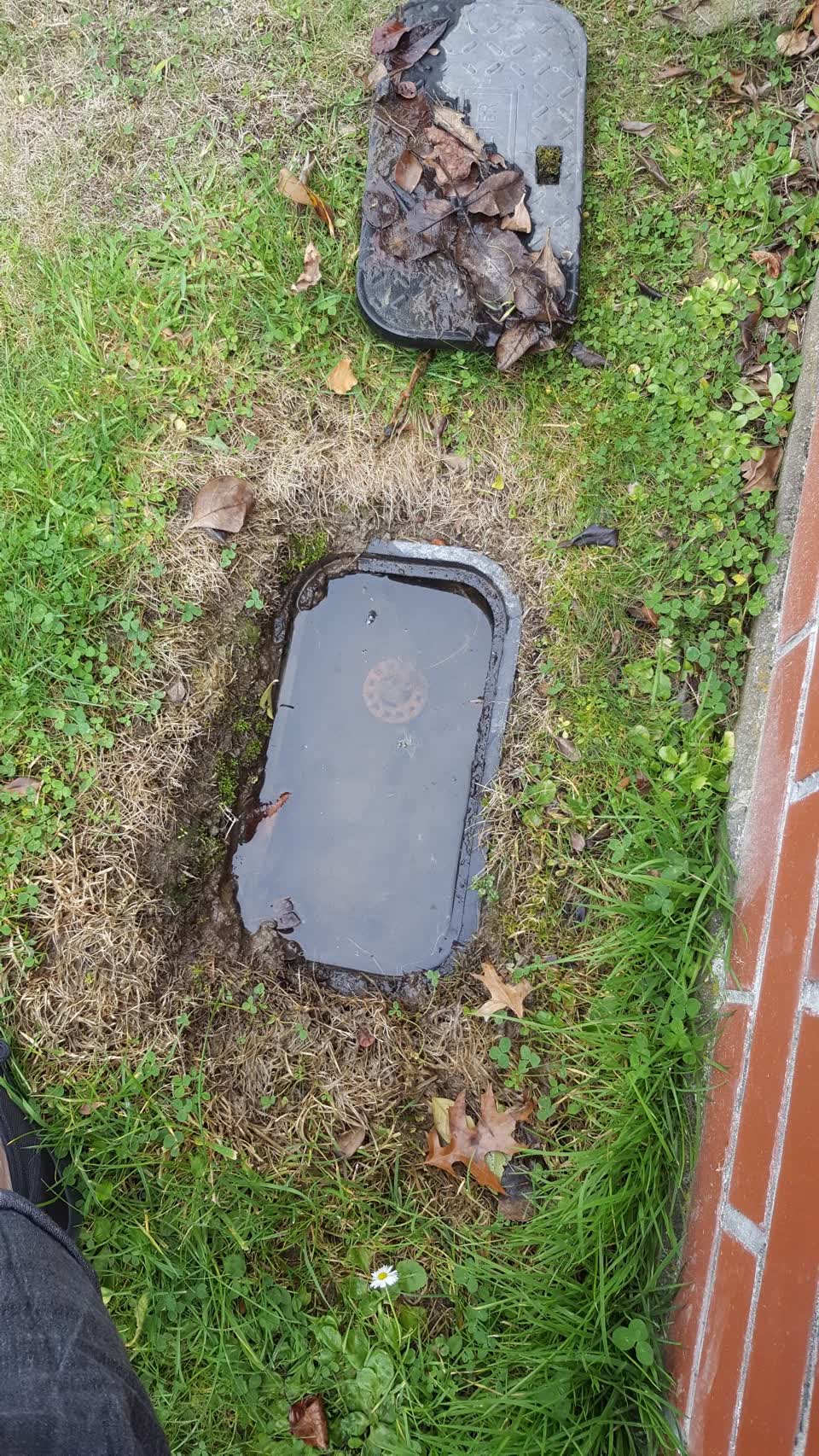 The photograph attached to this water leak report