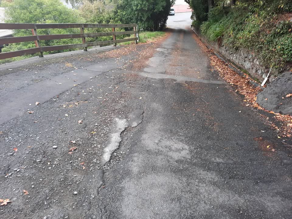 The photograph attached to this roading/streets report