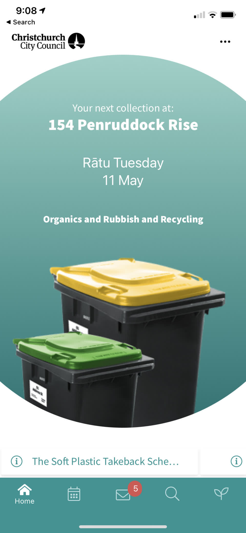 The photograph attached to this rubbish/recycling report