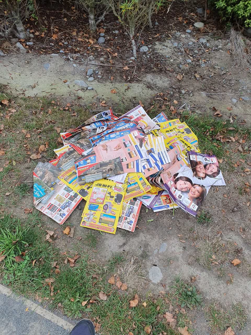 The photograph attached to this rubbish/recycling report