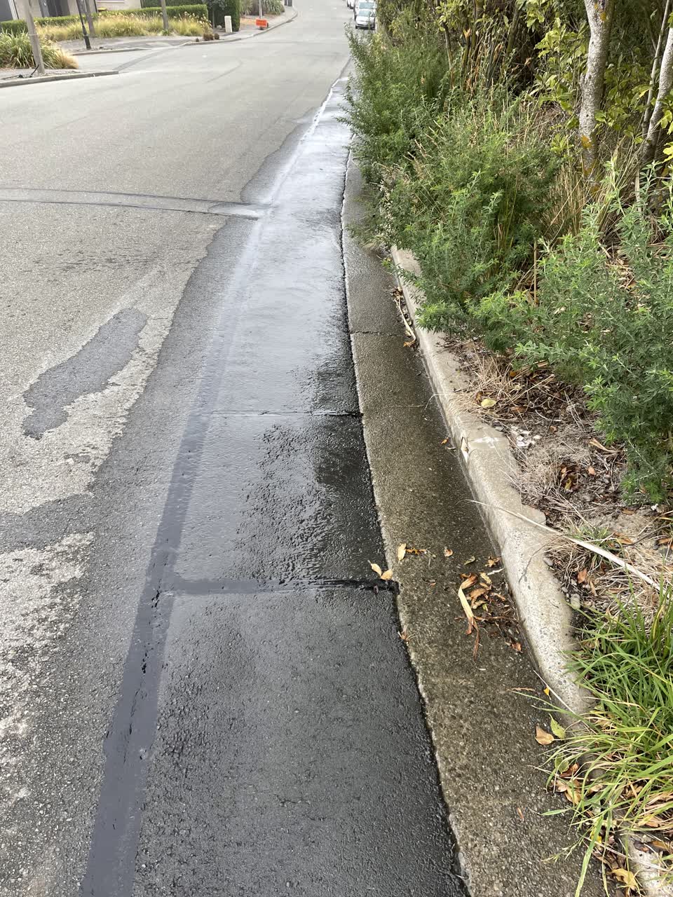 The photograph attached to this water leak report