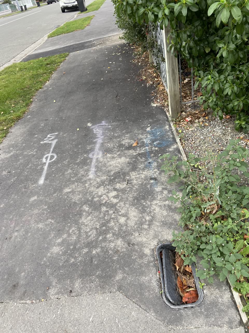 The photograph attached to this roading/streets report