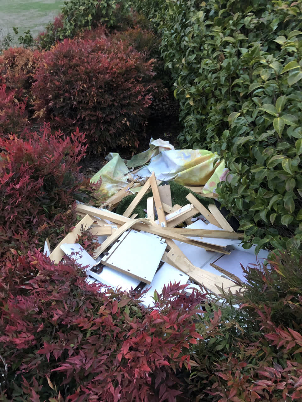 The photograph attached to this rubbish/recycling report