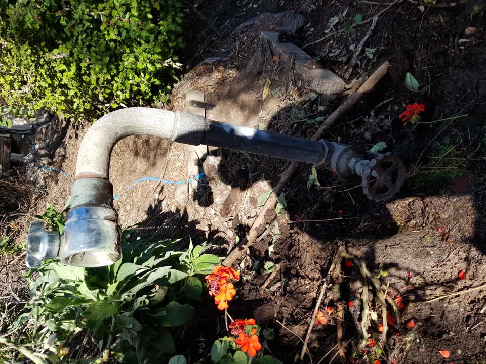 The photograph attached to this water leak report