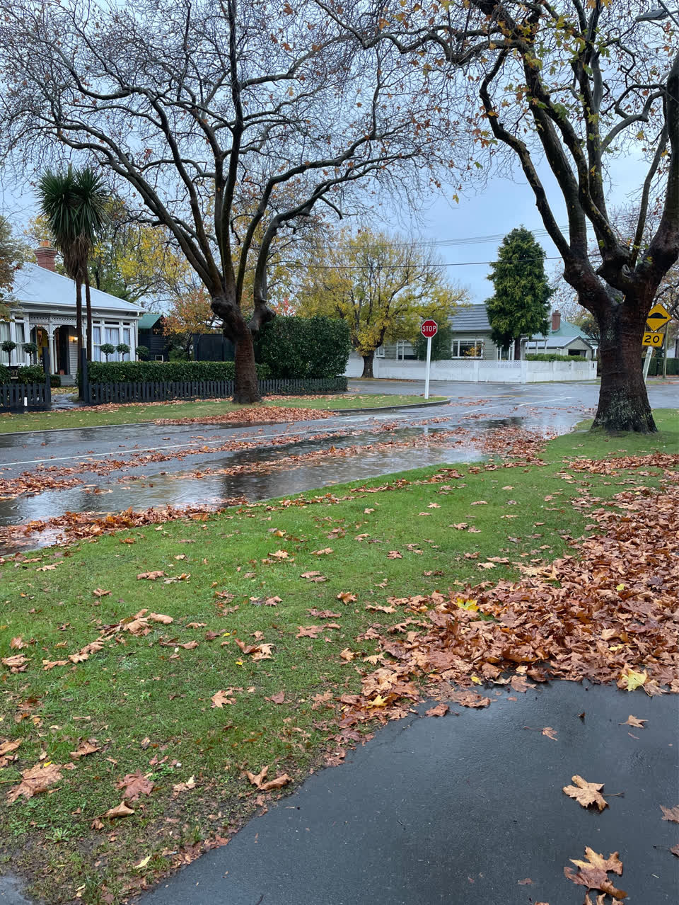 The photograph attached to this flooding report