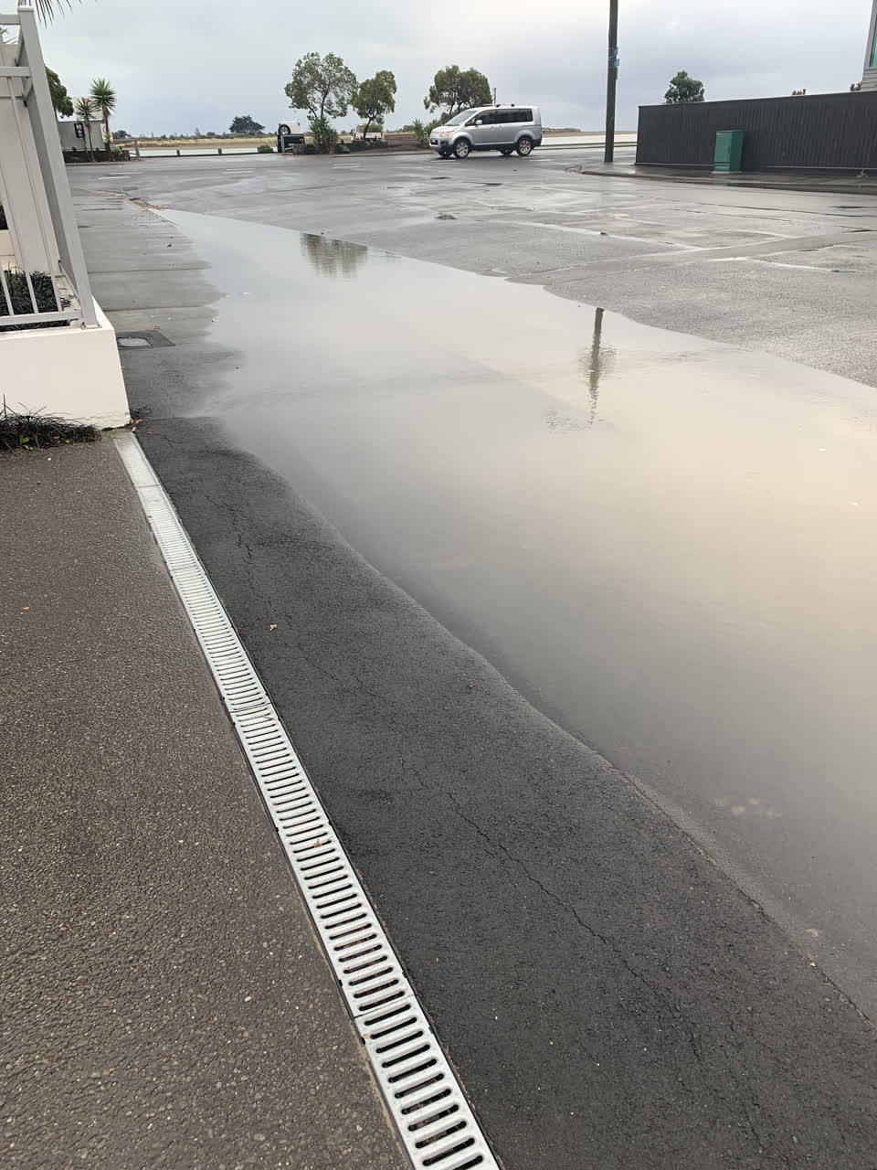 The photograph attached to this flooding report