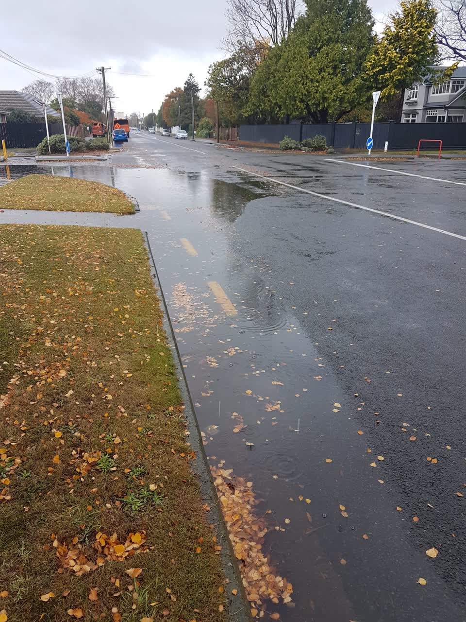 The photograph attached to this flooding report