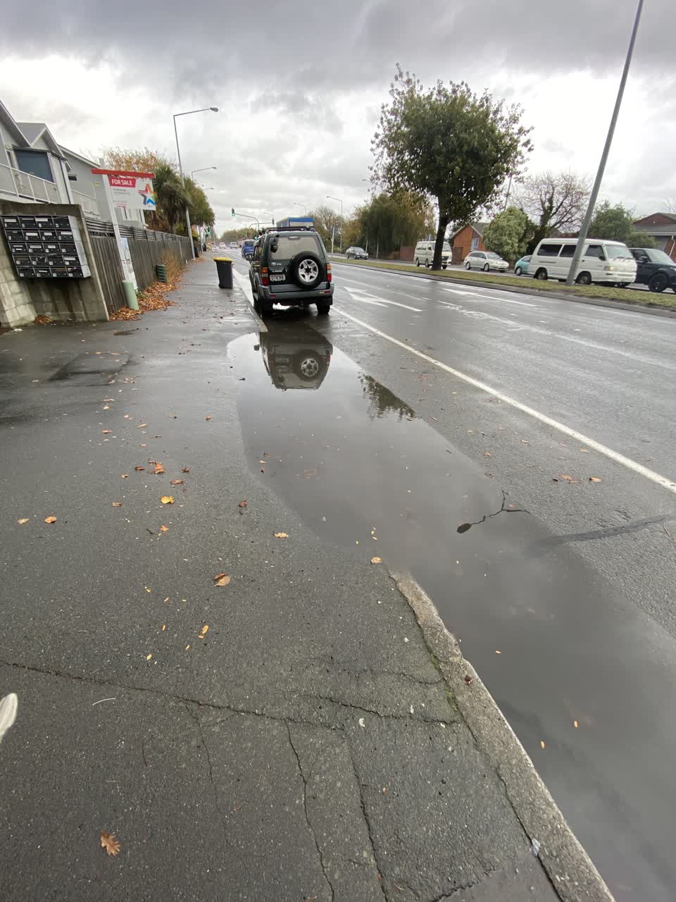 The photograph attached to this wastewater/stormwater report