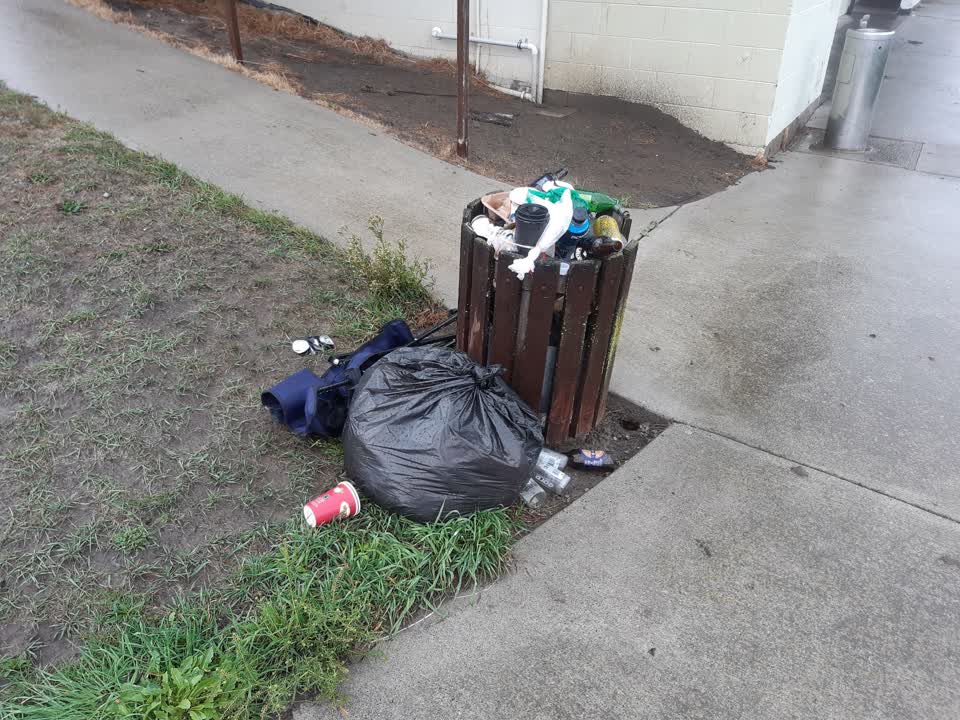 The photograph attached to this rubbish/recycling report