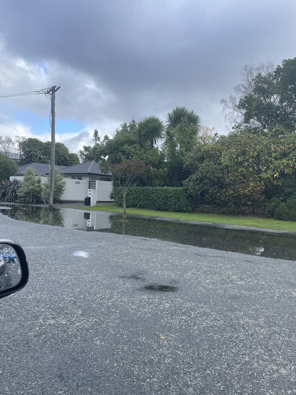 The photograph attached to this flooding report