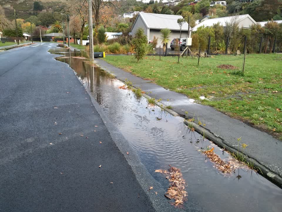 The photograph attached to this flooding report