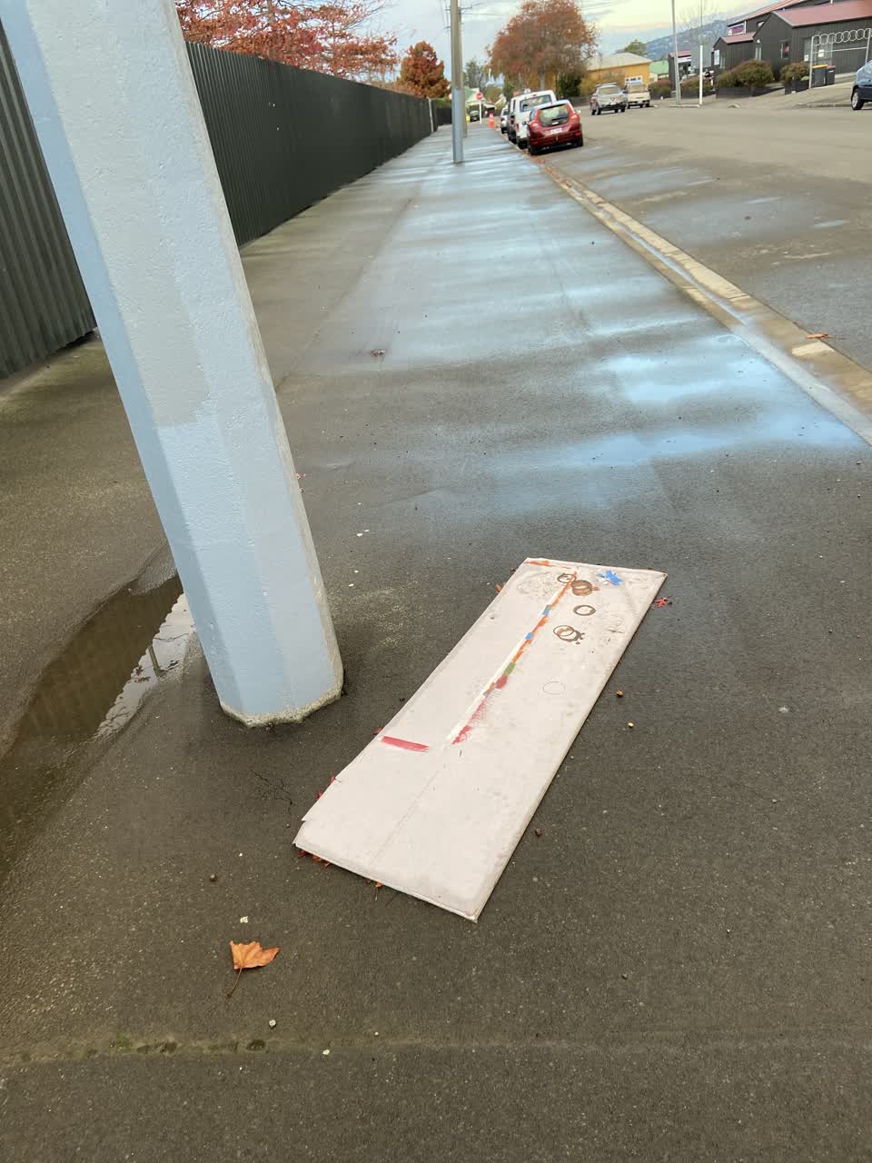 The photograph attached to this rubbish/recycling report
