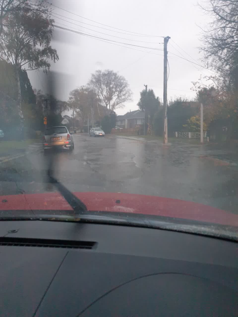The photograph attached to this flooding report