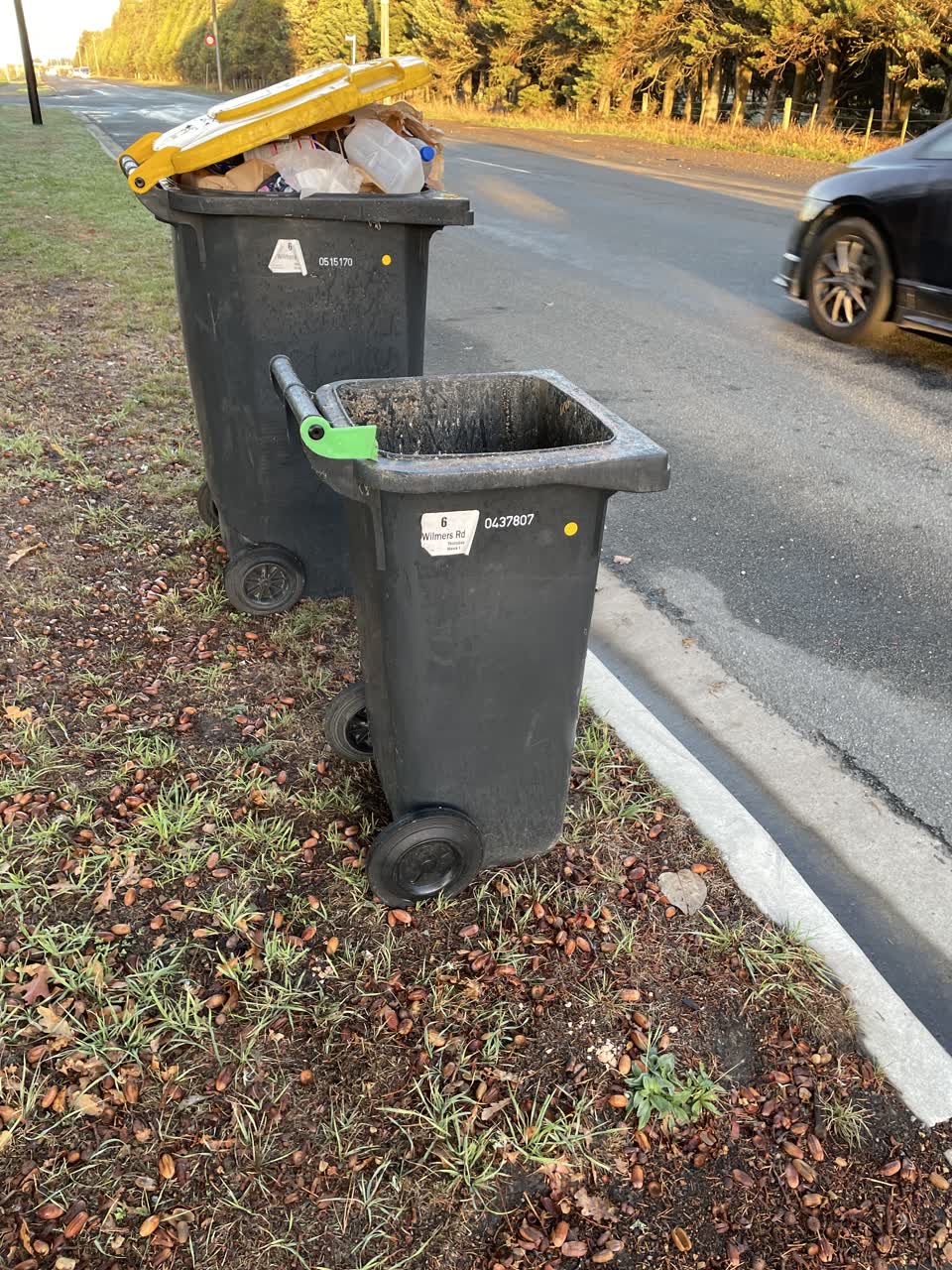 The photograph attached to this rubbish/recycling report