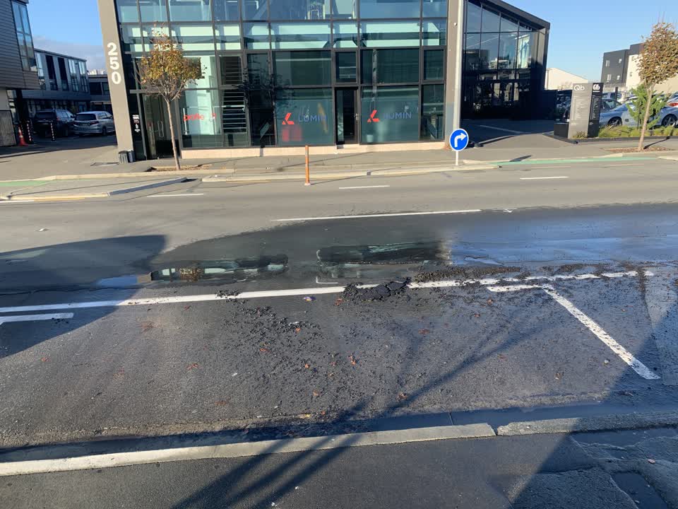 The photograph attached to this water leak report