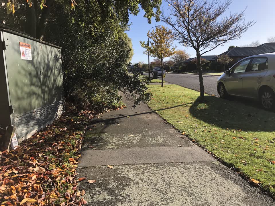 The photograph attached to this roading/streets report