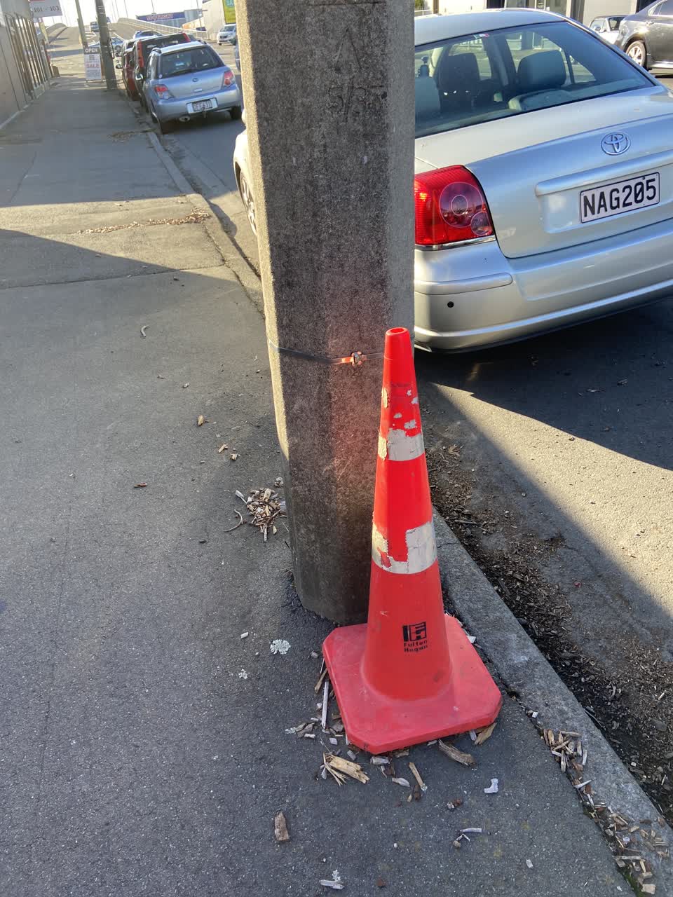 The photograph attached to this roading/streets report