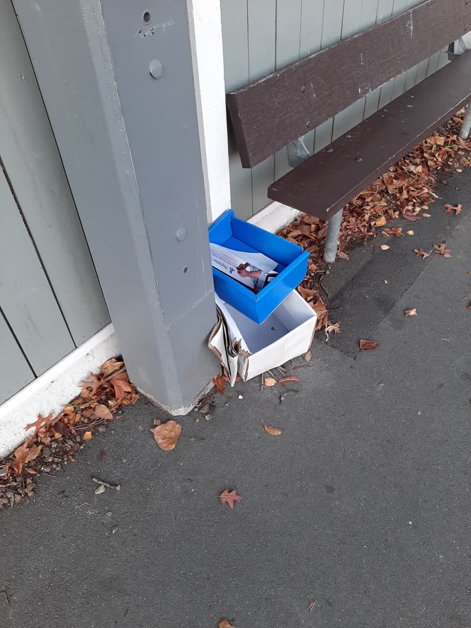 The photograph attached to this rubbish/recycling report