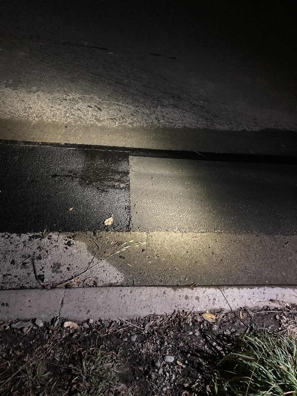 The photograph attached to this water leak report