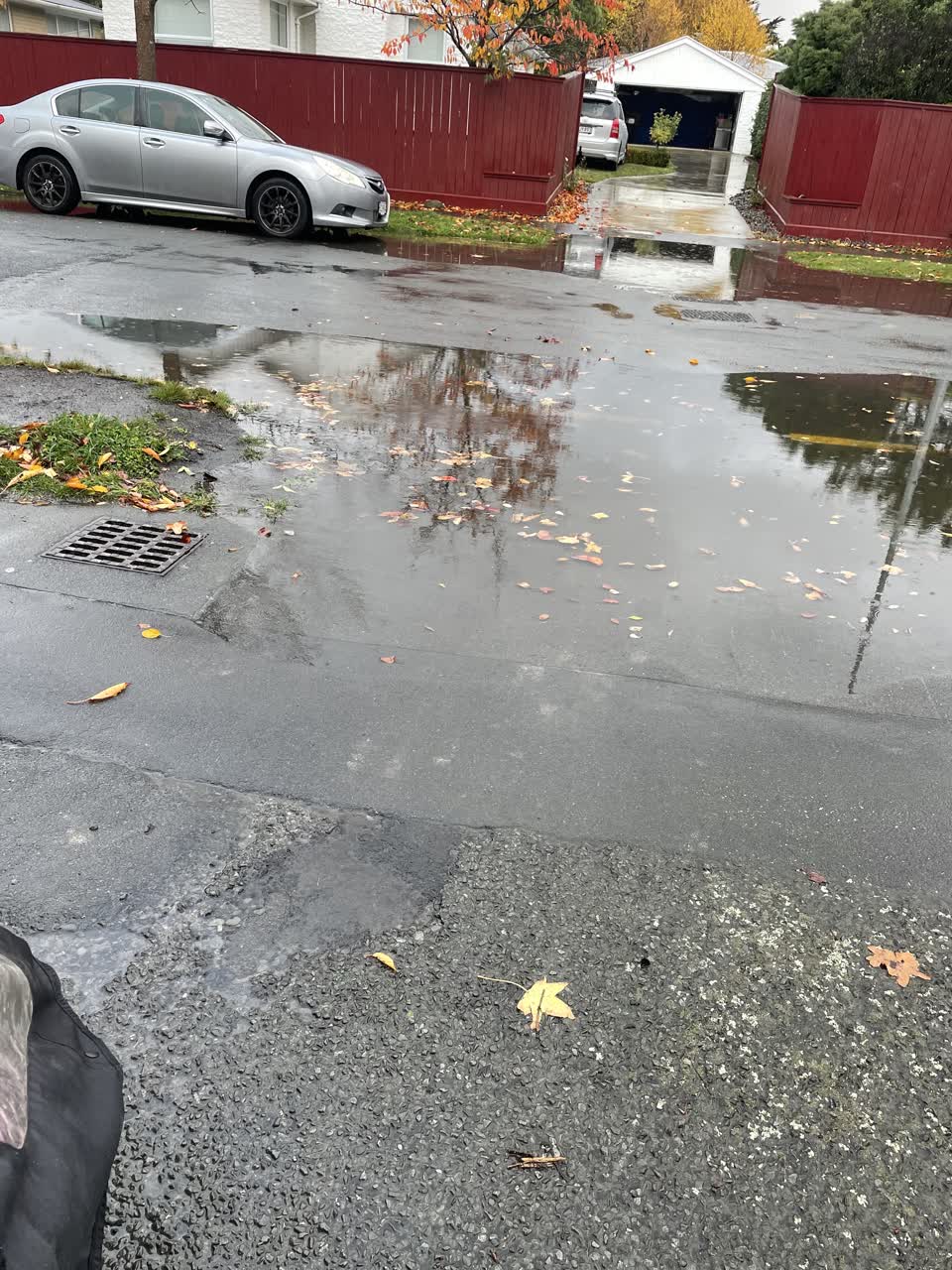 The photograph attached to this flooding report
