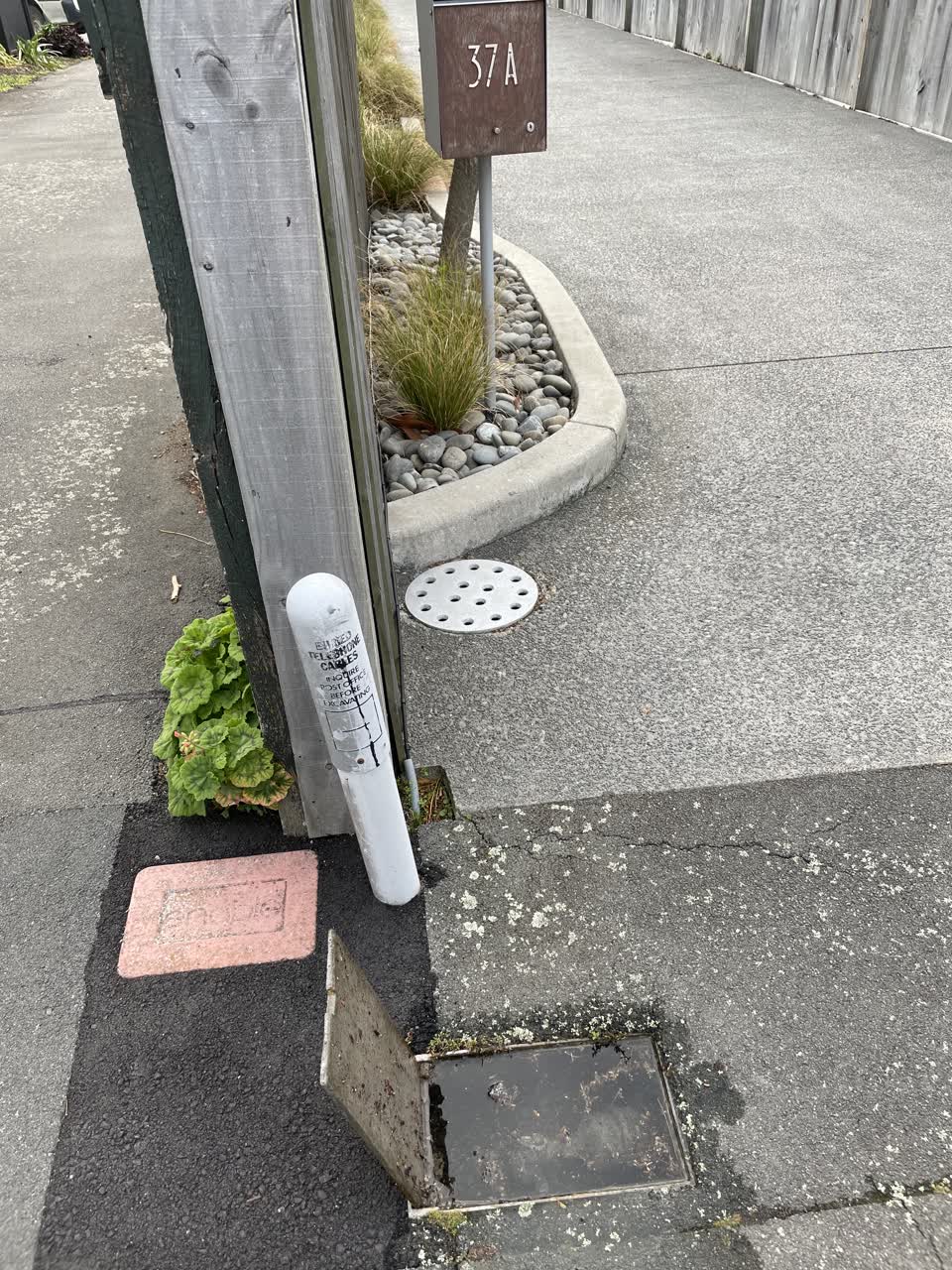 The photograph attached to this water leak report