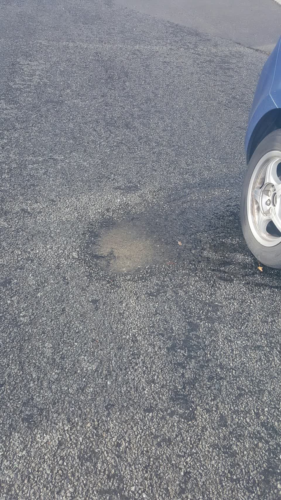 The photograph attached to this water leak report