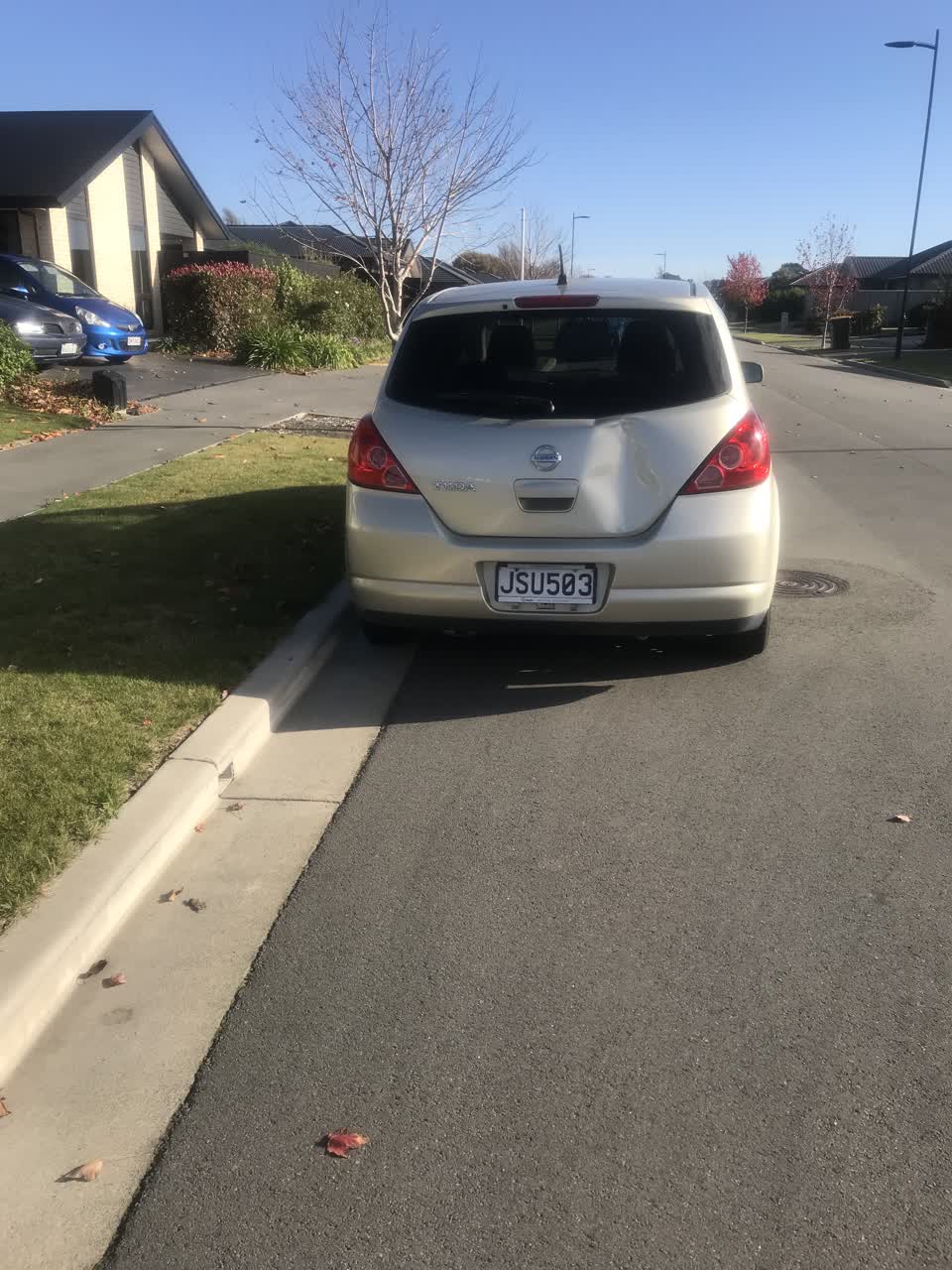 The photograph attached to this roading/streets report