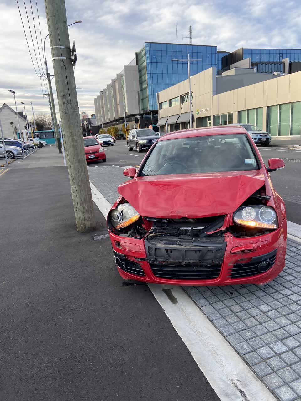 The photograph attached to this roading/streets report