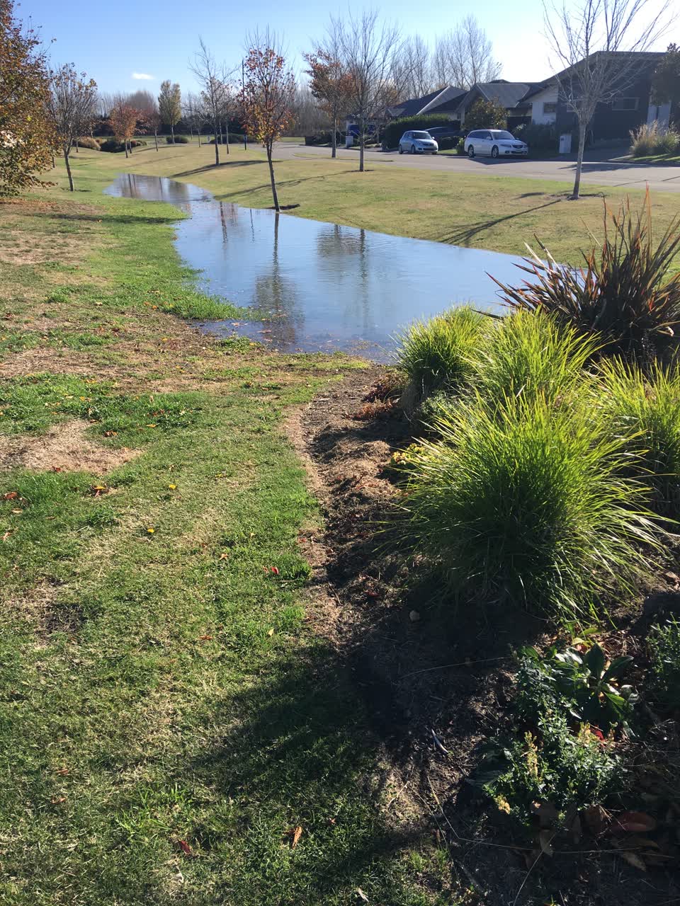The photograph attached to this wastewater/stormwater report